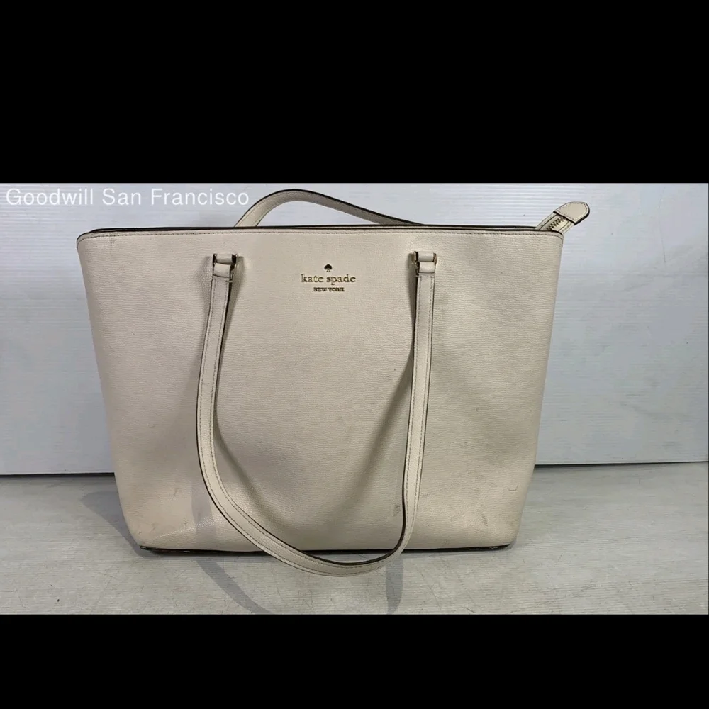 Kate Spade Light Beige Tote Bag - Picture 1 of 6